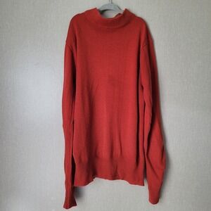 True Vintage‎ 70s Earth Tone Mock Neck Sweater Knit Slouchy Grandpacore M/L